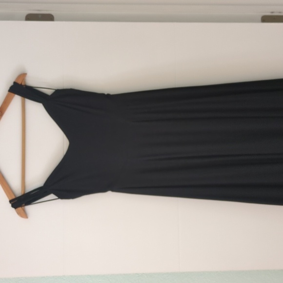 Reformation Poppy Elegant Black Off-Shoulder Evening Wedding Cocktail Dress Sz 4 - Picture 5 of 10